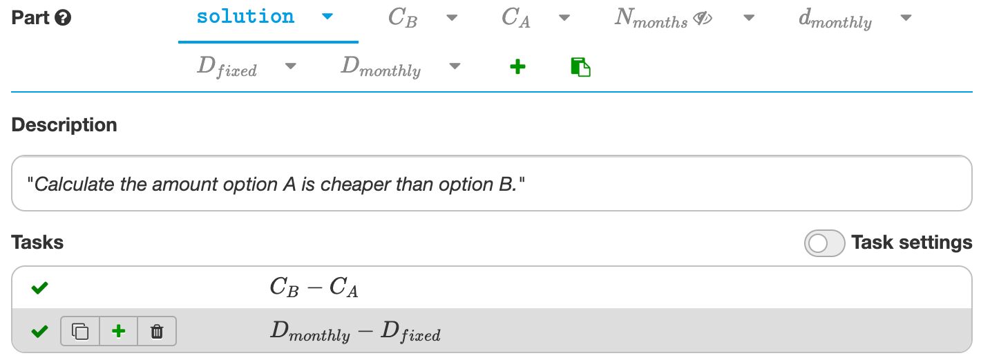 The solution model in Arithmetic Notebook The solution model in Arithmetic Notebook